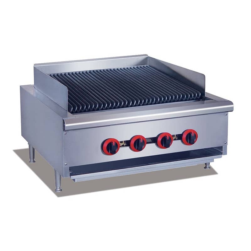 QR-24E Natural Gas 4 Burner Char Grill Top - Image 2