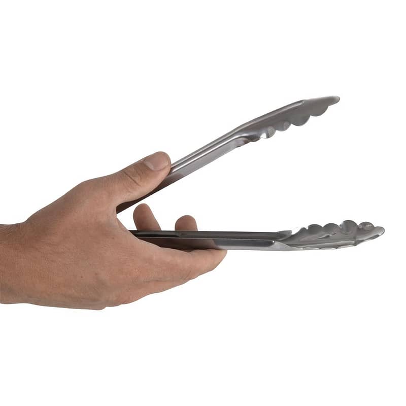 Vogue Catering Tongs St/St - 240mm 9 1/2" - Image 2