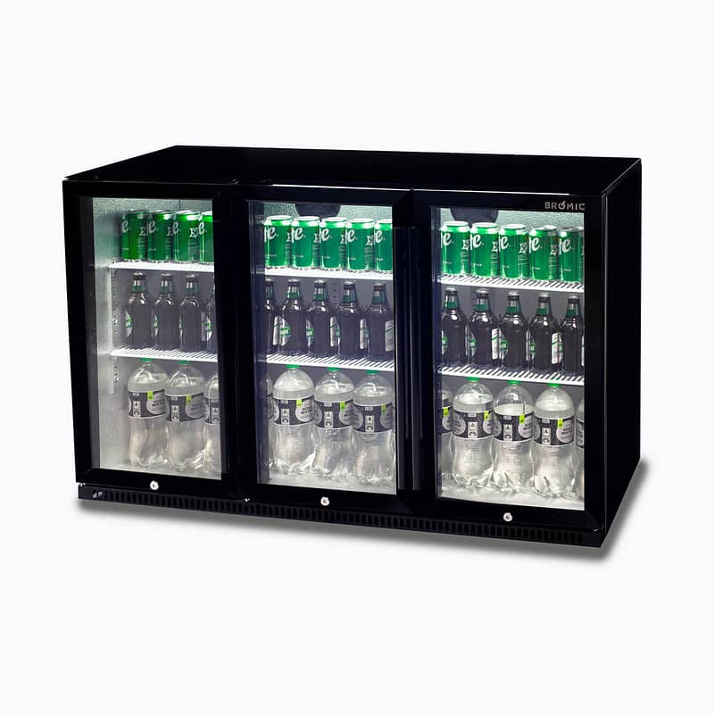 Bromic Chiller BB0330GD-NR – 307L Triple Door Back Bar Fridge - Image 3