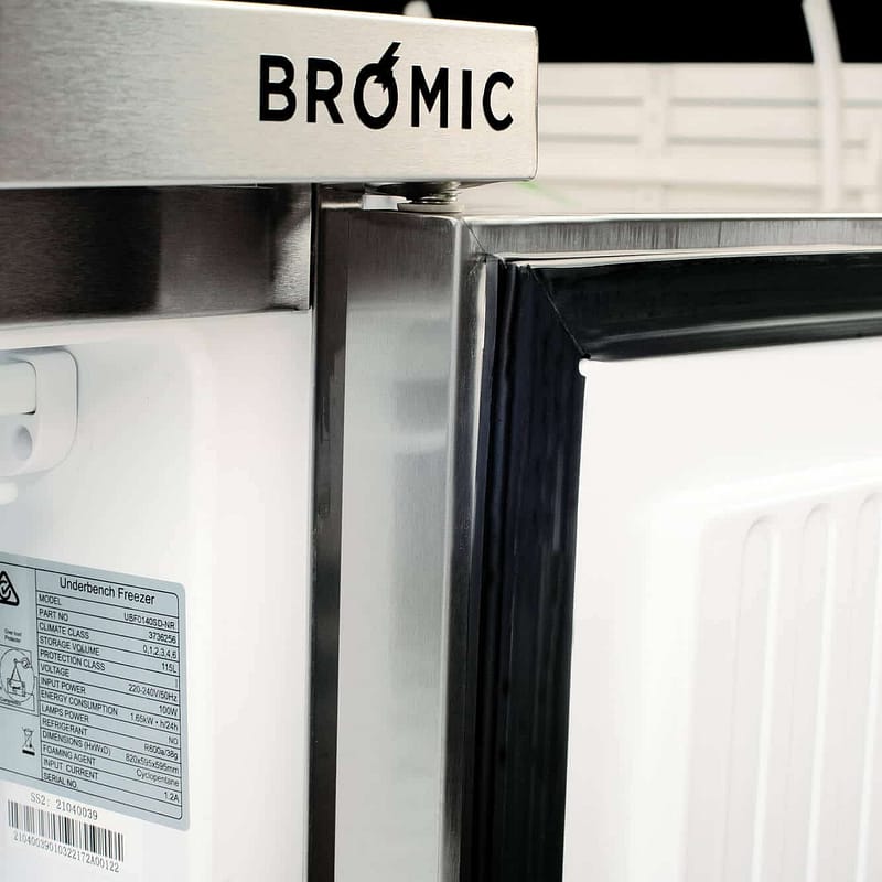 Bromic UBF0140SD-NR Under Counter Freezer – 105L Stainless Steel, 820mm Height - Image 7