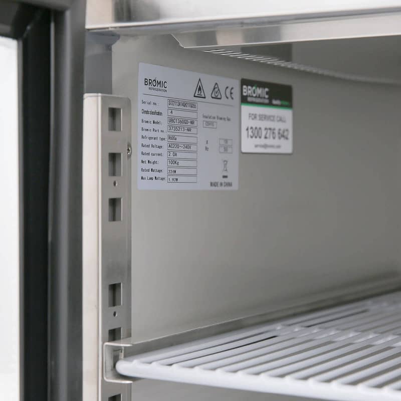 Bromic Chiller UBC1360SD-NR U/Bench 2DR SS 282L - Image 7