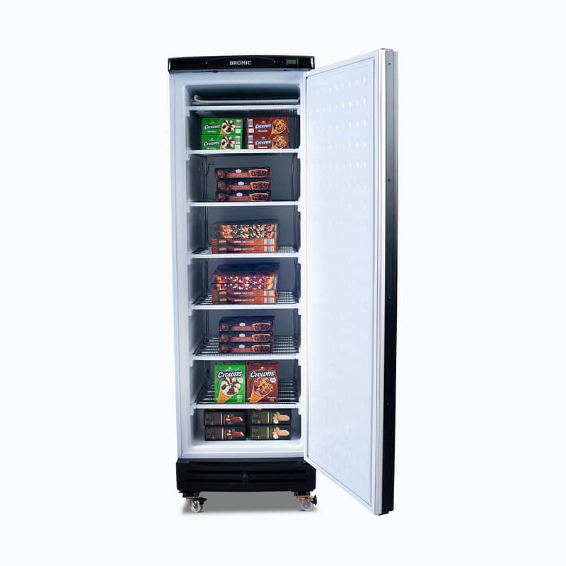 Bromic Freezer UF0374SDS-NR Black UP/R Static Solid Door