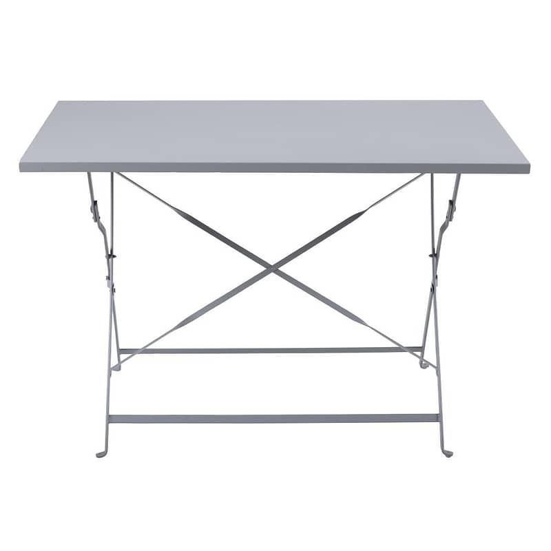 Bolero Grey Pavement Style Folding Table - 1100x700mm - Image 2