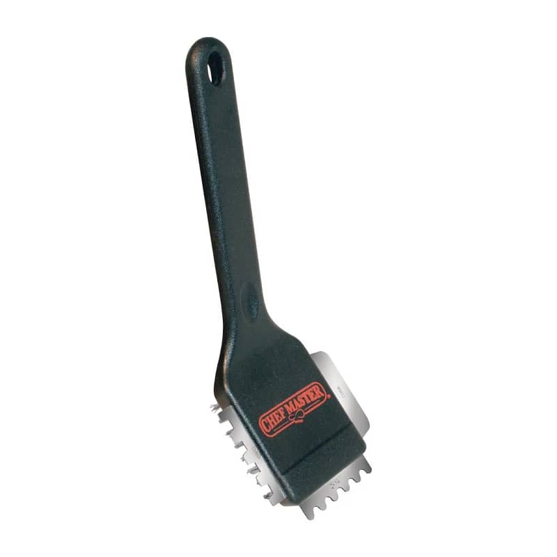 Chef Master Panini Brush with Stainless Steel Bristles & Scraper Blades