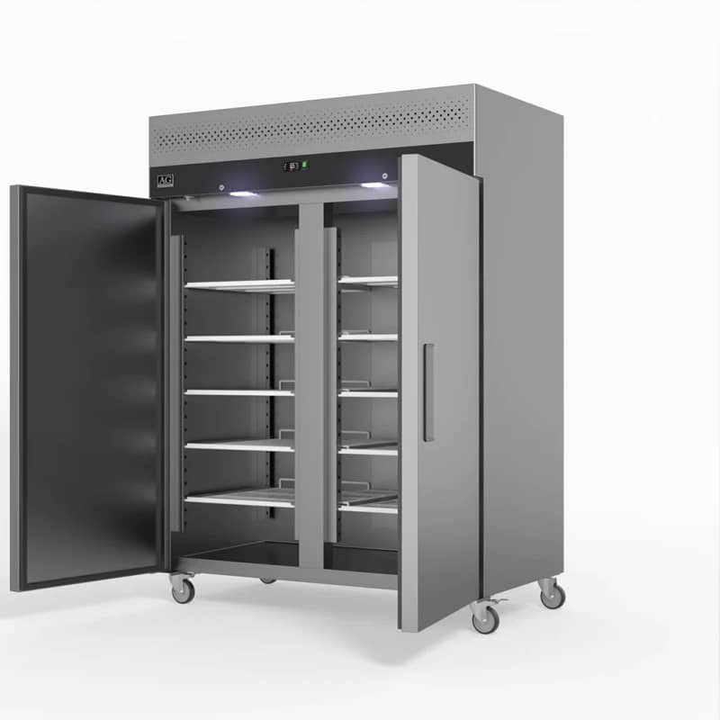 AG GNX1400TN – 1300L Upright Double Door Commercial Fridge - Image 4