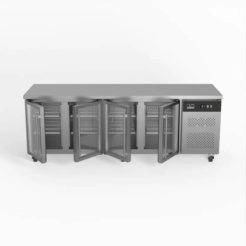 AG GNX4100TNG 4 Door Workbench Fridge – 553L, Glass Doors - Image 6