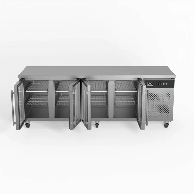 AG GNX4100TNG 4 Door Workbench Fridge – 553L, Glass Doors - Image 5