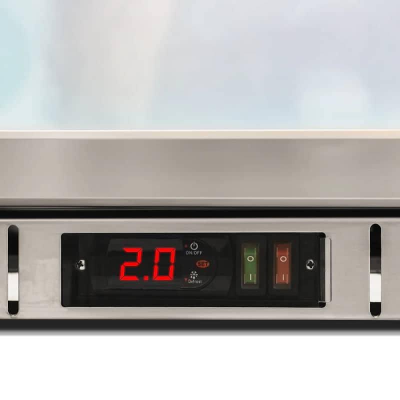 1 Hinged Door Bar Fridge Full Stainless Steel - Image 3