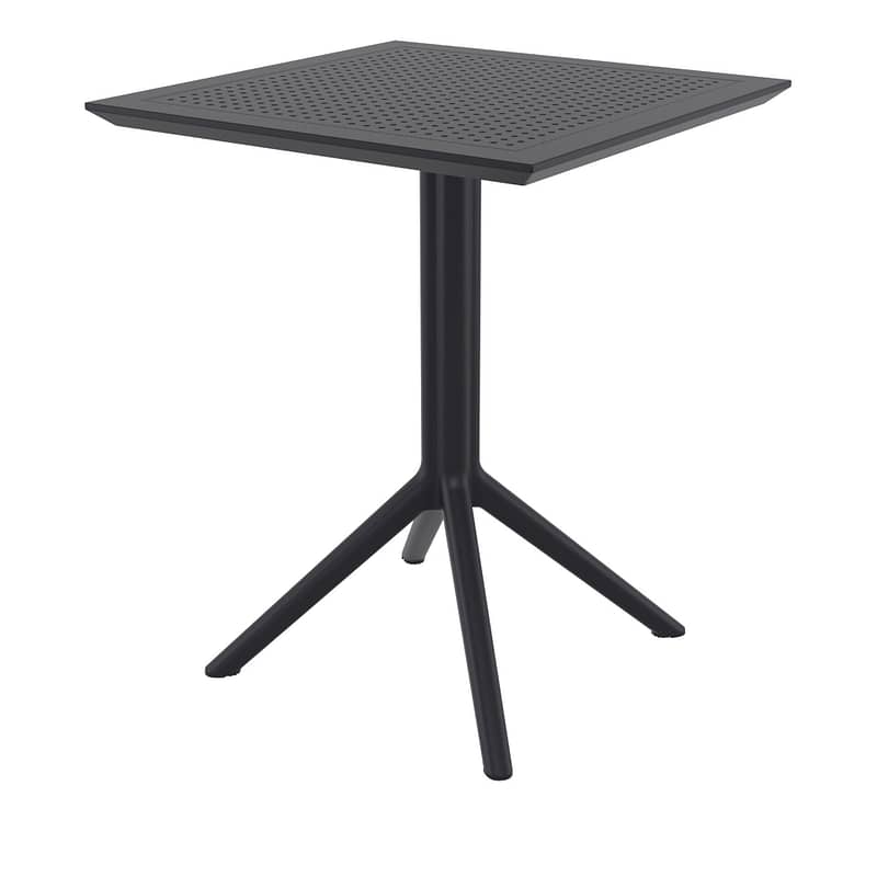 Furnlink Siesta Exclusive Sky Folding Table 60 Square - Anthracite - Image 3
