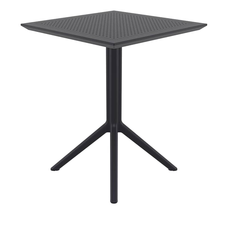 Furnlink Siesta Exclusive Sky Folding Table 60 Square - Anthracite - Image 4