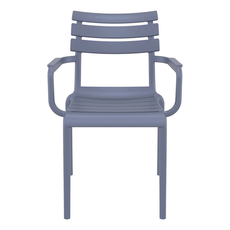 Black Paris Stacking Armchair - Indoor/Outdoor Seating Solution - Image 14