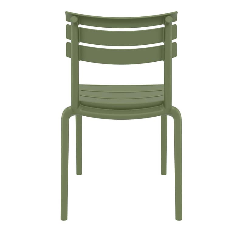 Black Furnlink Siesta Helen Stacking Chair - Durable & UV-Resistant for All-Weather Use - Image 29