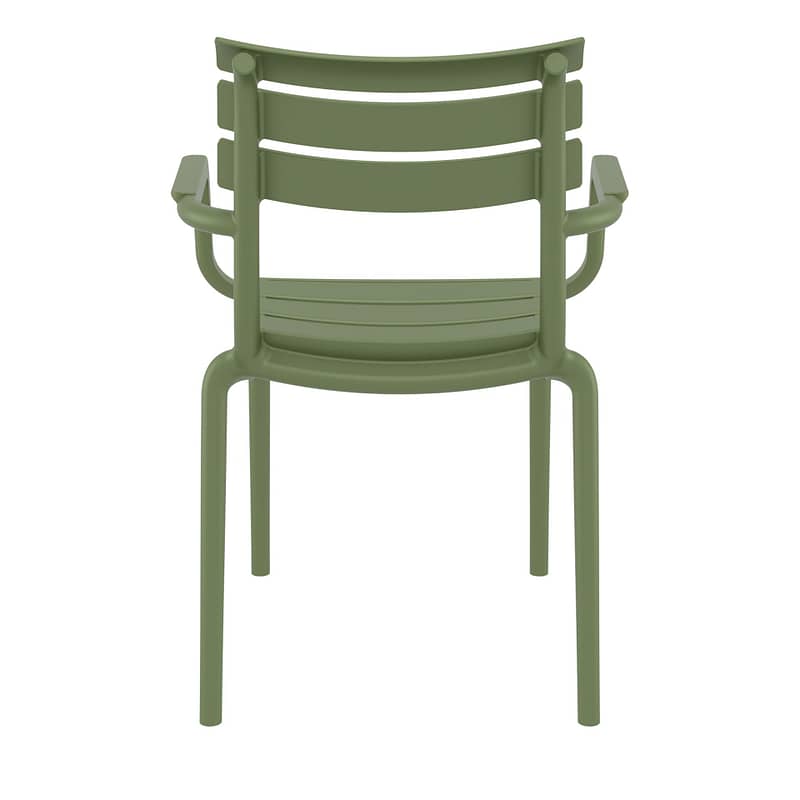 Black Paris Stacking Armchair - Indoor/Outdoor Seating Solution - Image 17