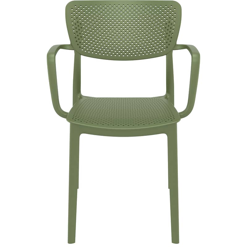 Commercial Grade Olive Green Loft Armchair - Indoor and Outdoor Armchair by Siesta, Europe - Image 4
