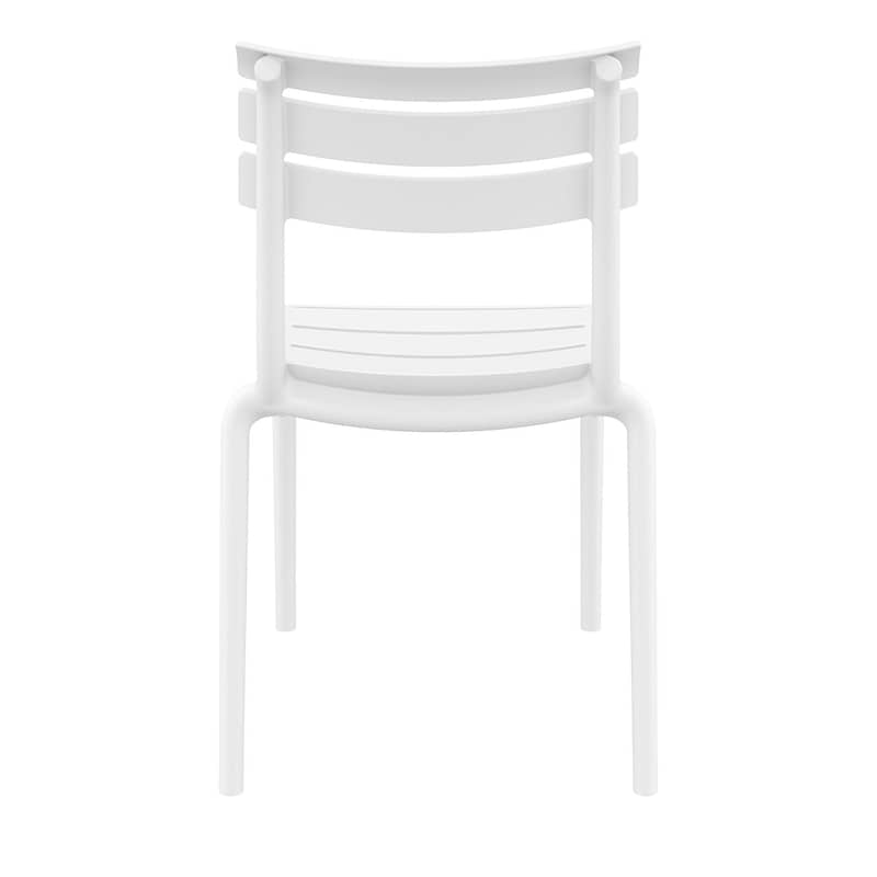Black Furnlink Siesta Helen Stacking Chair - Durable & UV-Resistant for All-Weather Use - Image 8