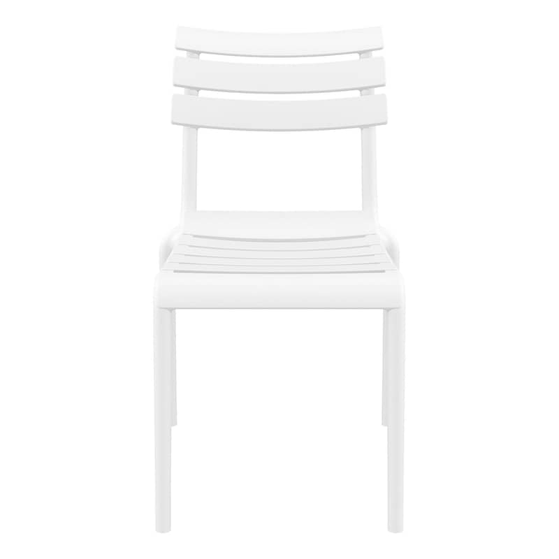 Black Furnlink Siesta Helen Stacking Chair - Durable & UV-Resistant for All-Weather Use - Image 10