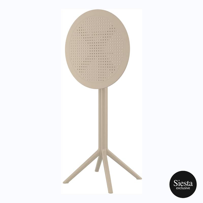 Sky Folding BAR Table 60 Round - Black - Image 22