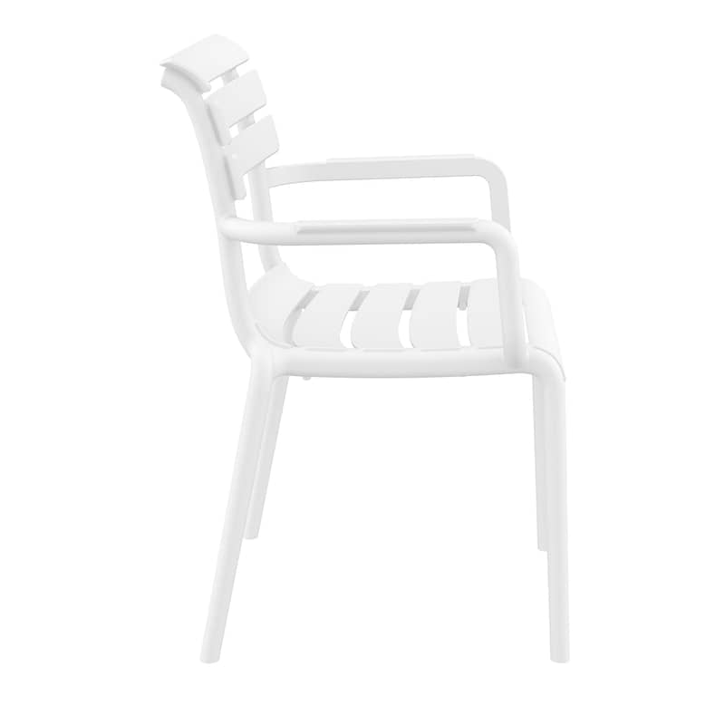 Black Paris Stacking Armchair - Indoor/Outdoor Seating Solution - Image 31