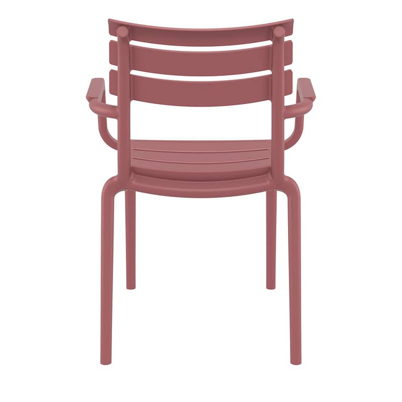 Black Paris Stacking Armchair - Indoor/Outdoor Seating Solution - Image 3