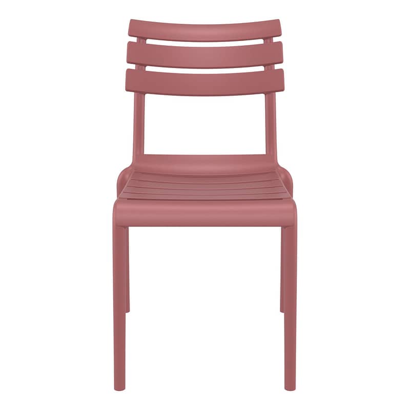 Black Furnlink Siesta Helen Stacking Chair - Durable & UV-Resistant for All-Weather Use - Image 17