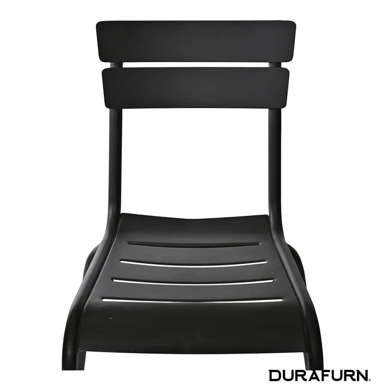Durafurn® Lisbon Chair - Sleek Black | Robust Aluminium | Versatile for Indoor/Outdoor - Image 2