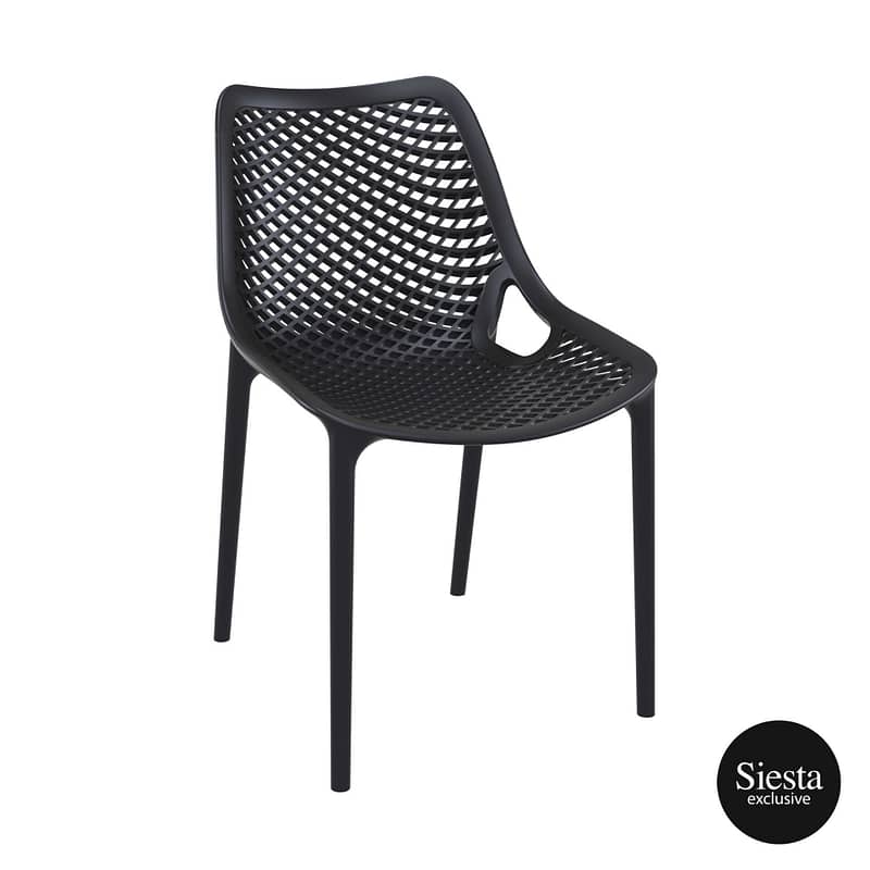 Siesta Air Chair - Black - Sleek Outdoor Seating