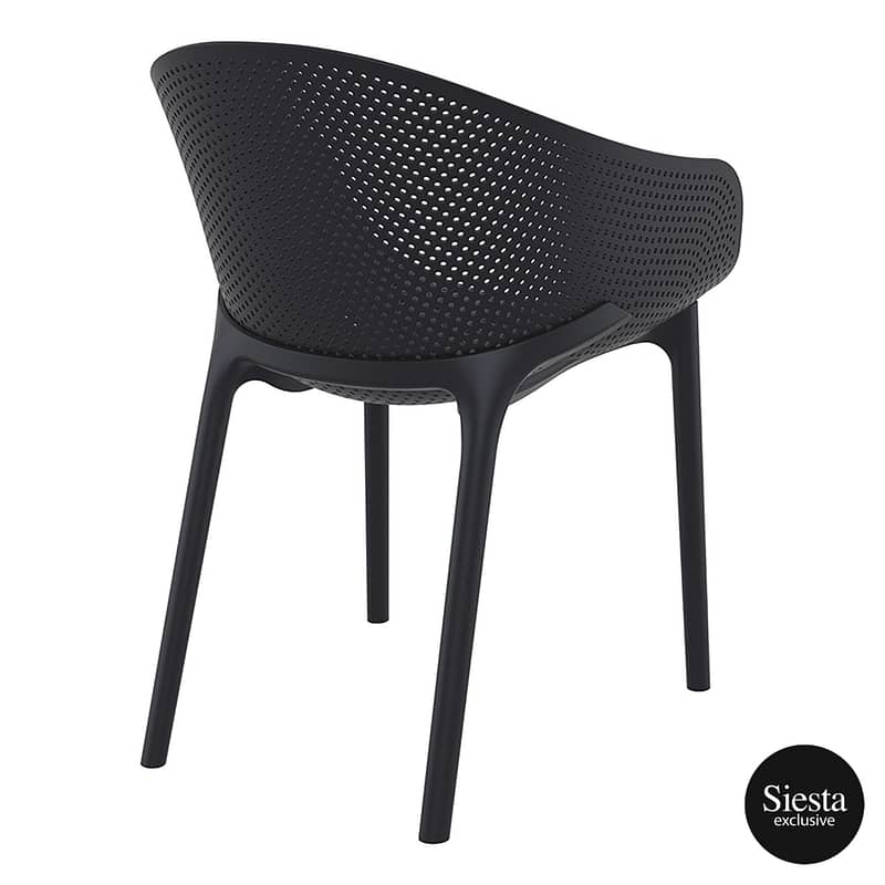 Sky Pro Chair - Anthracite ProPoly Stackable Chair - All-Weather Resistant - Image 11