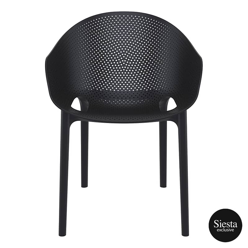 Sky Pro Chair - Anthracite ProPoly Stackable Chair - All-Weather Resistant - Image 12