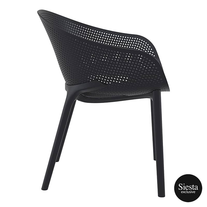 Sky Pro Chair - Anthracite ProPoly Stackable Chair - All-Weather Resistant - Image 14