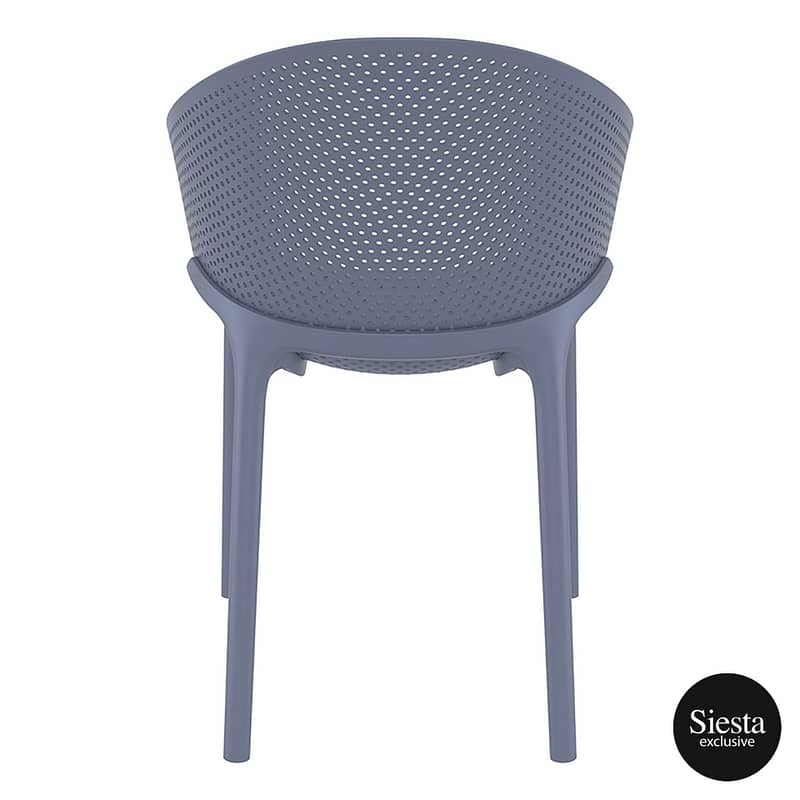 Sky Pro Chair - Anthracite ProPoly Stackable Chair - All-Weather Resistant - Image 15