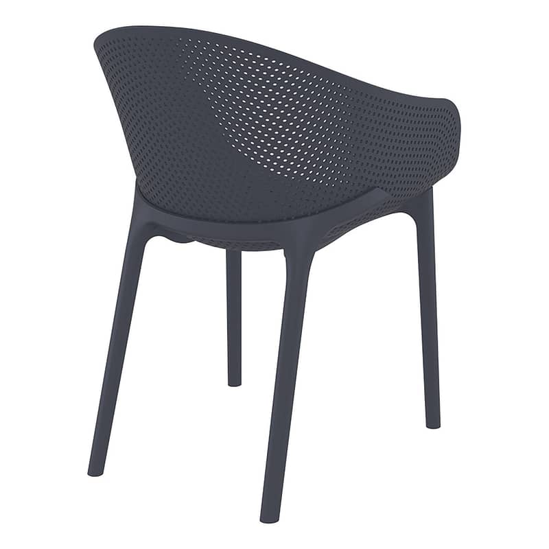 Sky Pro Chair - Anthracite ProPoly Stackable Chair - All-Weather Resistant - Image 22