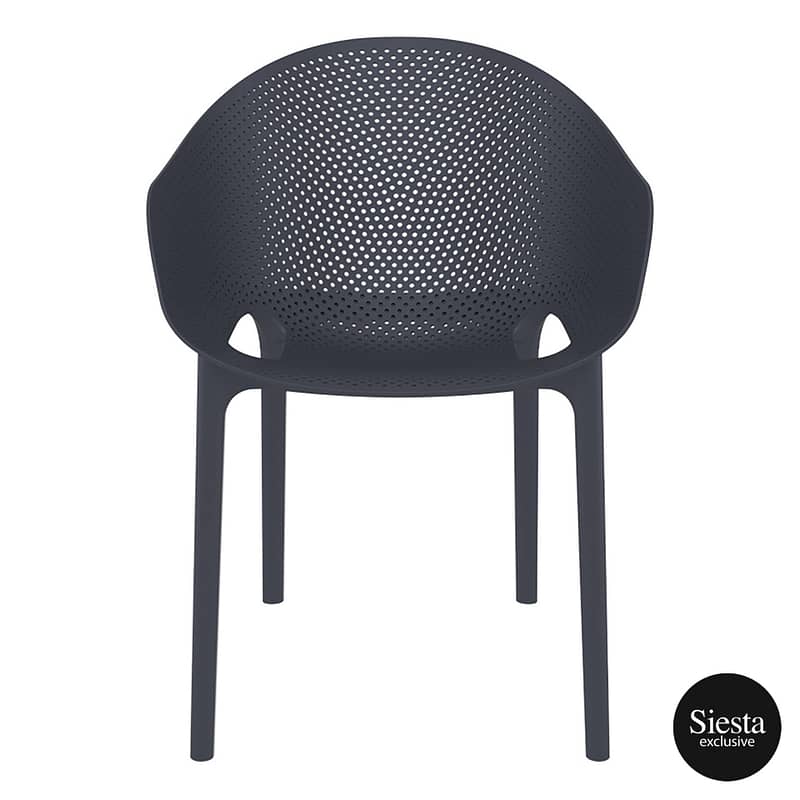 Sky Pro Chair - Anthracite ProPoly Stackable Chair - All-Weather Resistant - Image 26