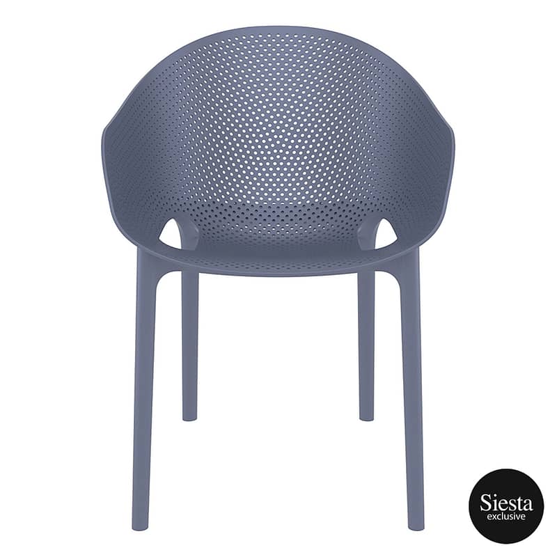 Sky Pro Chair - Anthracite ProPoly Stackable Chair - All-Weather Resistant - Image 17