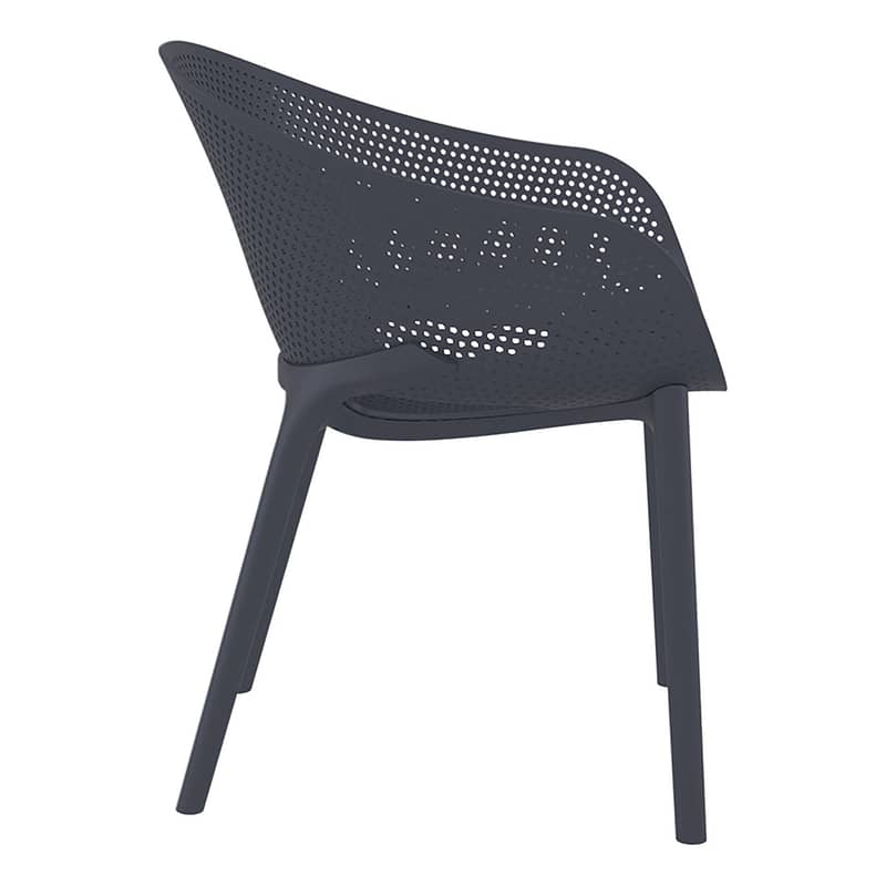 Sky Pro Chair - Anthracite ProPoly Stackable Chair - All-Weather Resistant - Image 20
