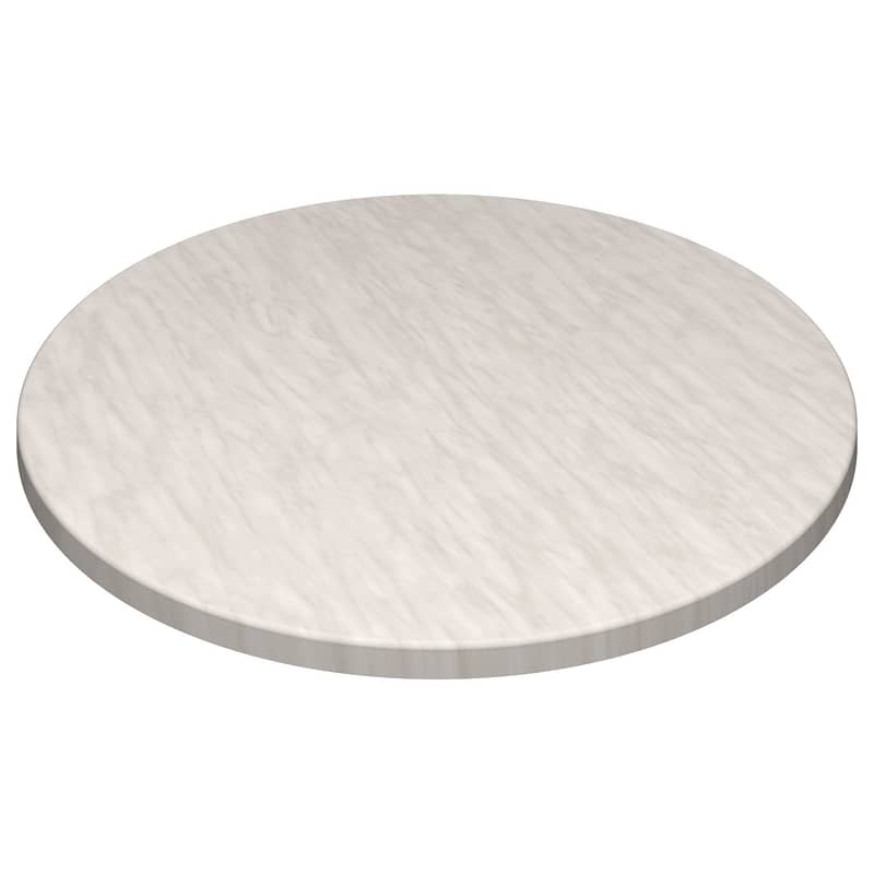 Werzalit Round Marble-Look Tabletop 600mm – Durable Indoor/Outdoor Cafe