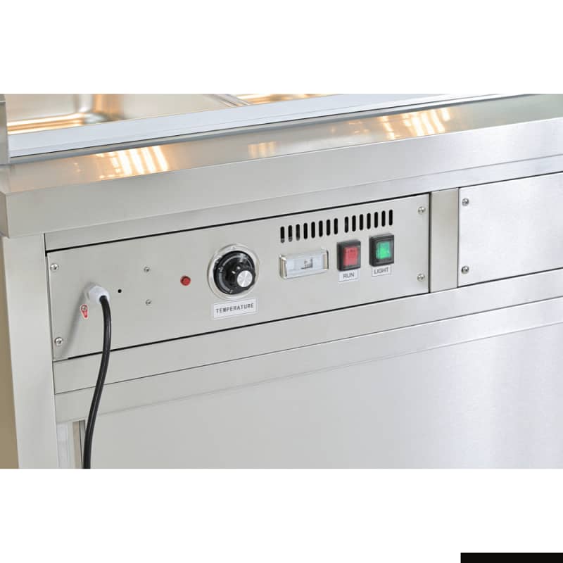 Thermaster Wet and Dry Bain Marie Display 4x1/1 GN Pans - PG150FE-XG - Image 4