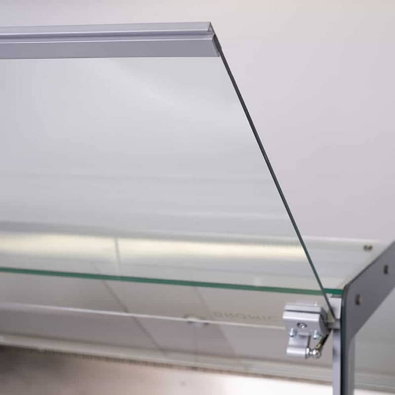 Bromic DD2500SG-NR Square Glass Deli Display – 703L, 2580mm - Image 2