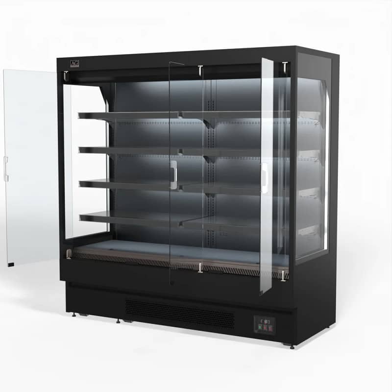 Multi Deck Showcase Fridge With Doors 2m - Image 2