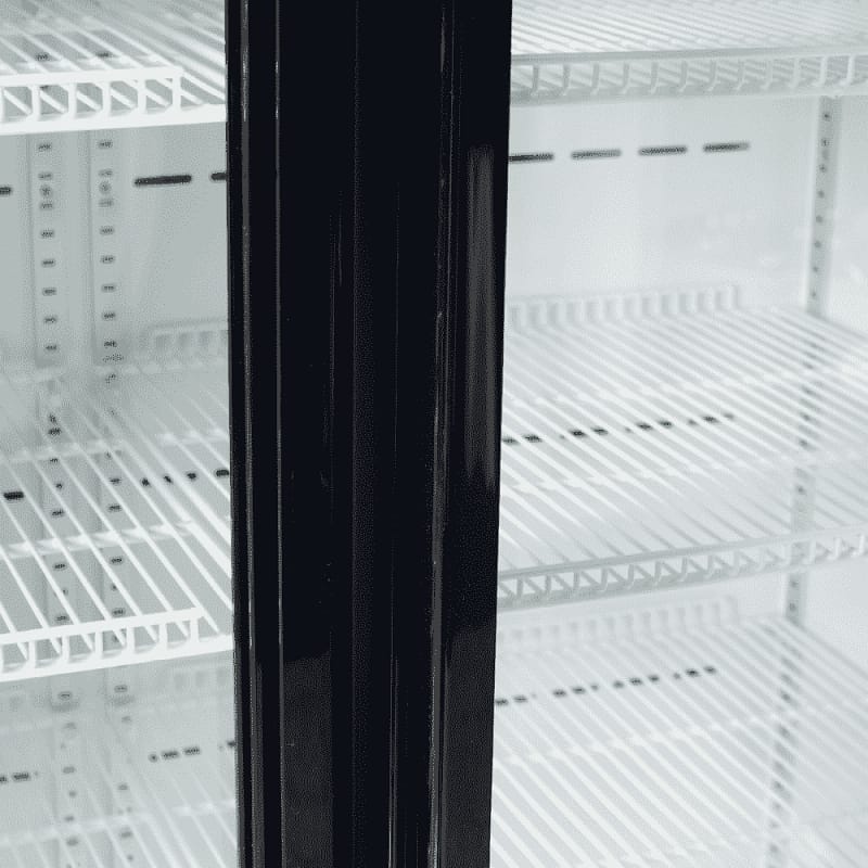 Bromic GM0900LBECO Upright Display Fridge - 885L, 2 Doors, Flat Glass, Black - Image 2