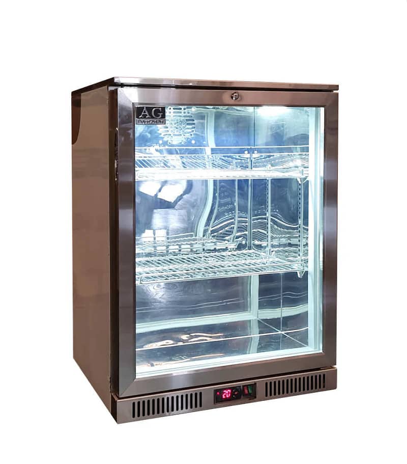 1 Hinged Door Bar Fridge Full Stainless Steel - Image 5