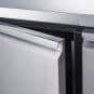FED-X Stainless Steel Two Door Bench Freezer - XUB7F13S2V - Image 6