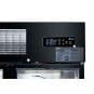 Single glass door upright freezer black stainless steel - SUFG500B - KW Commercial Kitchen