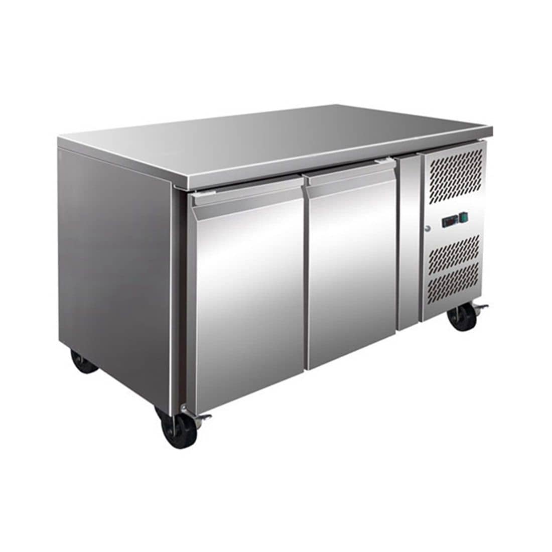 Thermaster GN2100TN Tropicalised 2-Door Gastronorm Bench Fridge