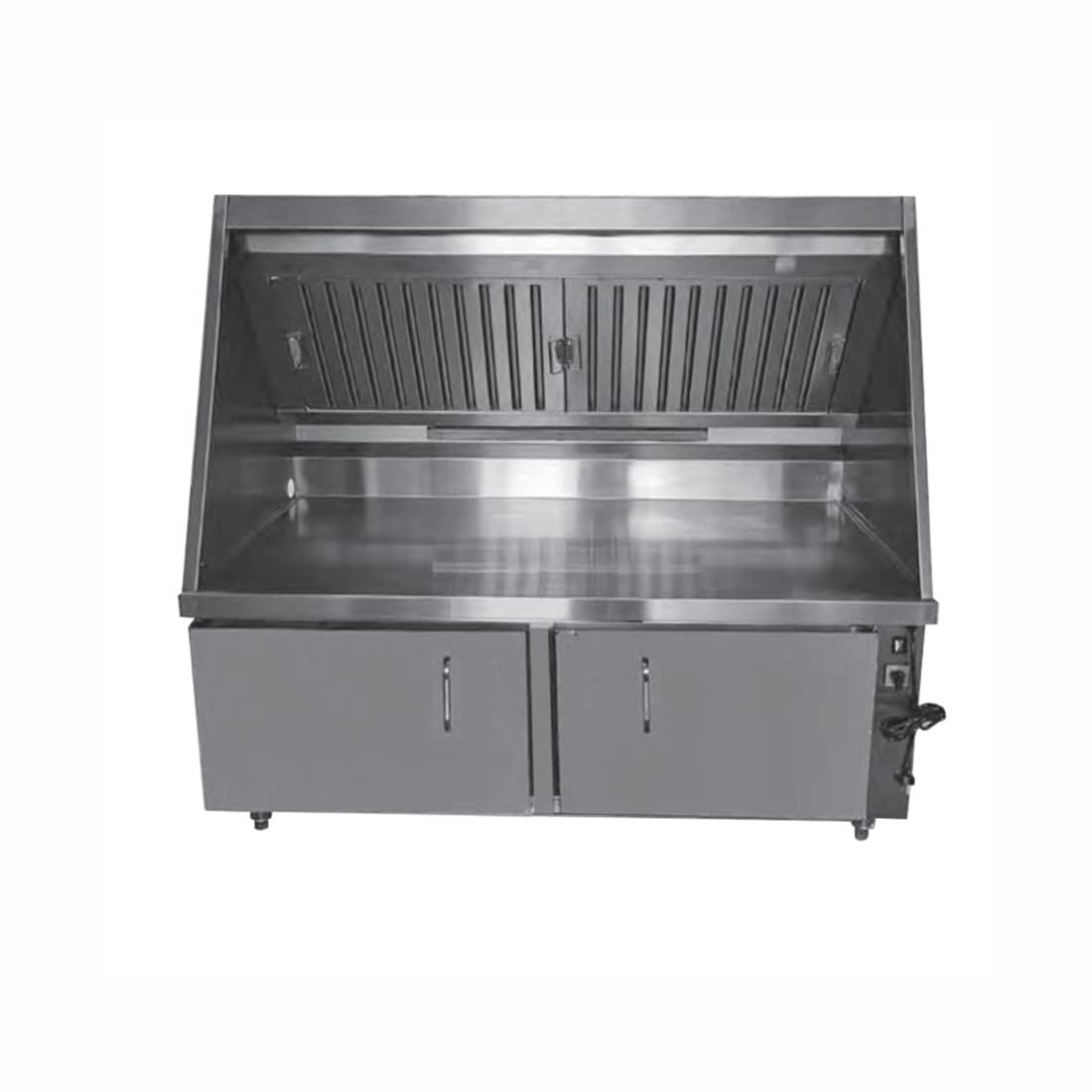 Range Hood and Workbench System in 1200mm, 1500mm, and 1800mm widths, featuring a powerful range hood and a spacious stainless steel workbench