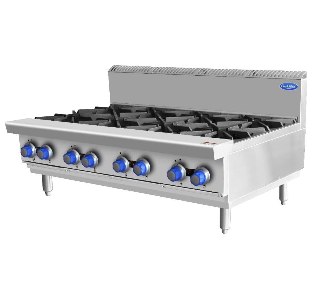 CookRite 8-Burner Open Cooktop NG