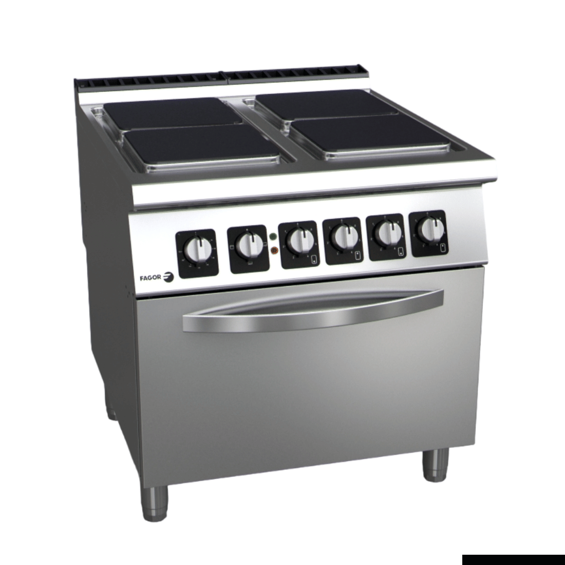 Fagor Kore C-E941 4 burner electric cooktop with oven for commercial kitchens