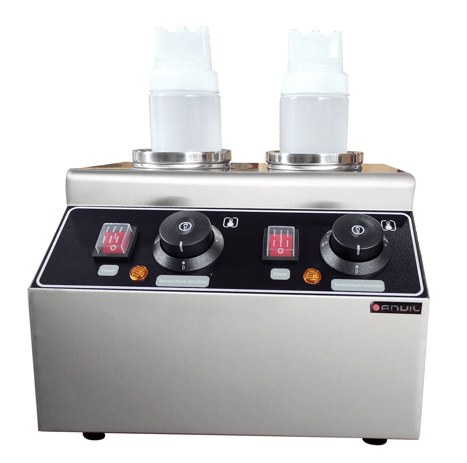 Anvil SWA0002 Sauce Warmer Double - Stainless steel construction with precise temperature control, perfect for restaurants and cafes.