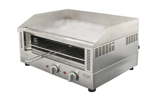 Woodson W.GDT65.20 Griddle Toaster - 8mm Plate with 6-Slice Toaster, Australian Made