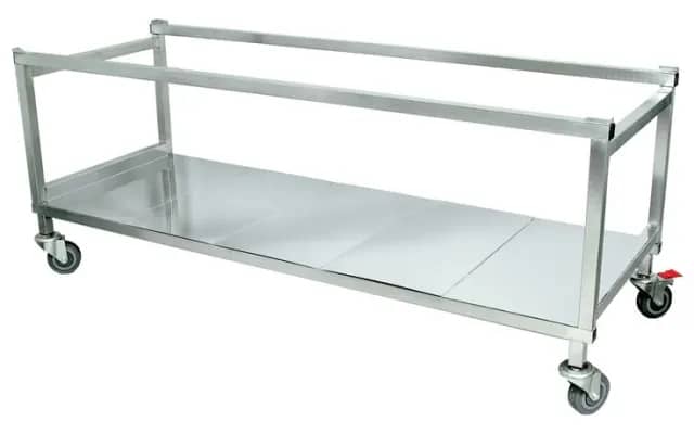 Image of Woodson W.TRA22 Trolley – Heavy Duty 2-Module Food Display Solution | KW Commercial Kitchen Woodson W.TRA22 Trolley for 2-Module Food Displays