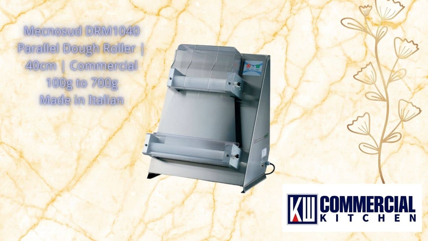 Image of Choosing the Best Commercial Dough Roller for Australian Bakeries and Pizzerias | KW Commercial Kitchen Mecnosud DRM1040 Parallel Dough Roller | 40cm | Commercial